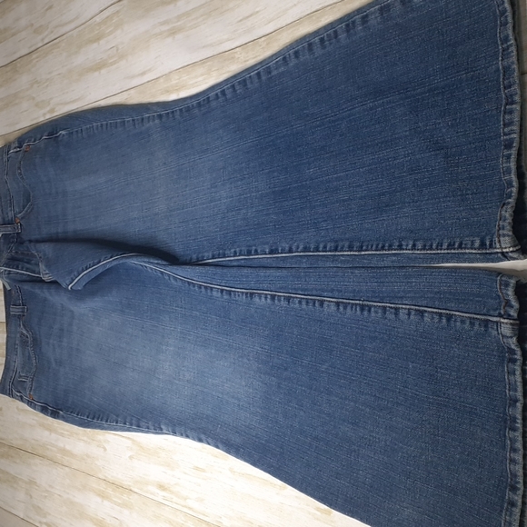 Levi's 515 Bootcut Blue Jeans Size 8 Medium Factory Faded - Picture 11 of 16